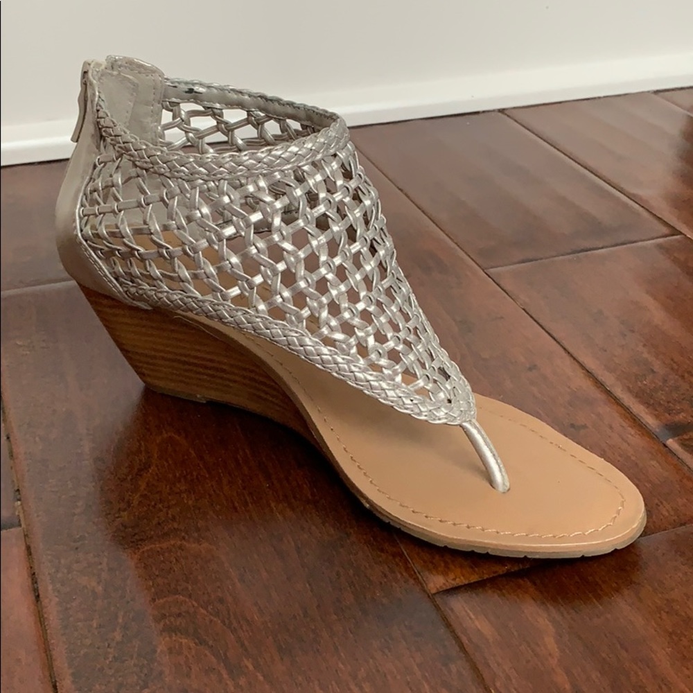 Bcbgeneration Silver Netted Wedges - image 3